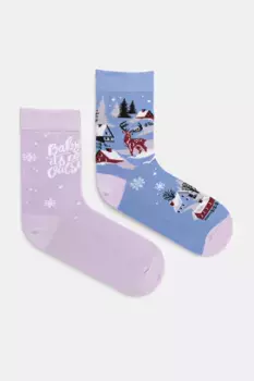 2 упаковки хлопковых носков Medicine, мультиколор