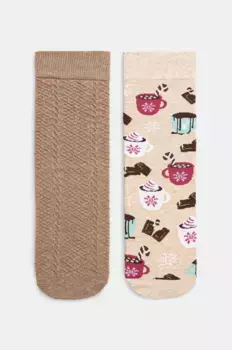 2 упаковки хлопковых носков Medicine, мультиколор