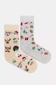 2 упаковки хлопковых носков Medicine, мультиколор