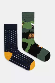 2 упаковки хлопковых носков Medicine, мультиколор