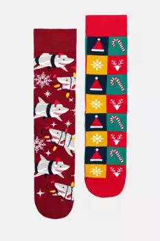 2 упаковки хлопковых носков Medicine, мультиколор