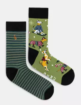 2 упаковки хлопковых носков Medicine, мультиколор