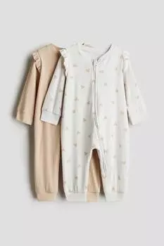 2 упаковки хлопковых пижам H&M, мультиколор