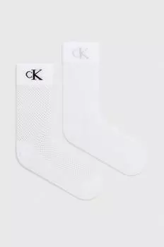 2 упаковки носков Calvin Klein Jeans, белый