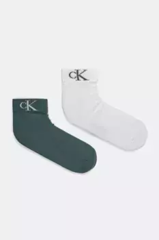 2 упаковки носков Calvin Klein Jeans, бирюзовый