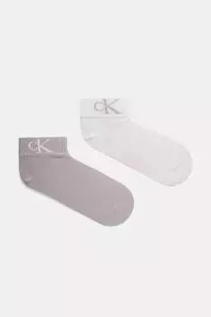 2 упаковки носков Calvin Klein Jeans, фиолетовый