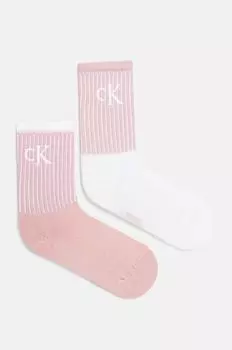 2 упаковки носков Calvin Klein Jeans, розовый