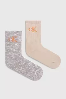 2 упаковки носков Calvin Klein Jeans, серый