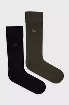 2 упаковки носков Calvin Klein, зеленый