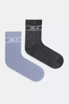 2 упаковки носков Karl Lagerfeld, серебряный
