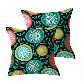 2 упаковки плюшевых декоративных наволочек, 45 см, наволочки, наволочки, домашний декор, наволочка для дивана, дивана-кровати, гостиной CANDeal, зеленый