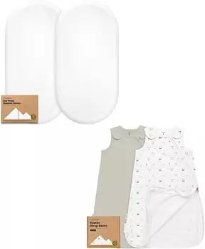 2 упаковки простыней для люльки Keababies для девочек и мальчиков