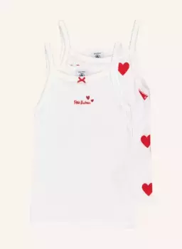 2 упаковки топов Petit Bateau, белый