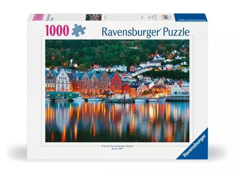 2D пазл, Берген, Норвегия, 1000 деталей Ravensburger