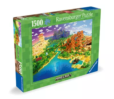 2D пазл: Мир Майнкрафта 1500 деталей Ravensburger