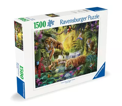 2D пазл: Спокойные тигры 1500 деталей Ravensburger