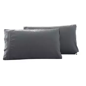 2шт однотонная наволочка без выставления счетов тонкая работа удобная нежная темно-серая, размеры: L Stuttg