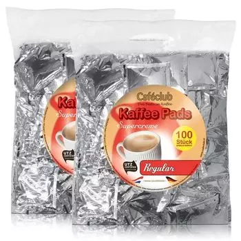 2x Cafeclub Обычные мегапакеты кофе в капсулах по 100 штук. обычная обжарка