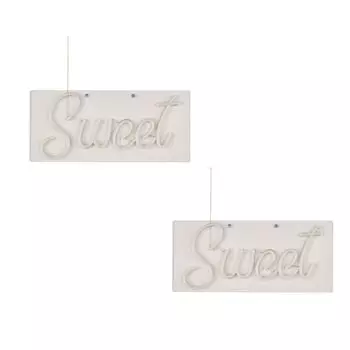 2x настенный светодиодный светильник, силикон, Sweet, белый, USB, L 45 см etc-shop