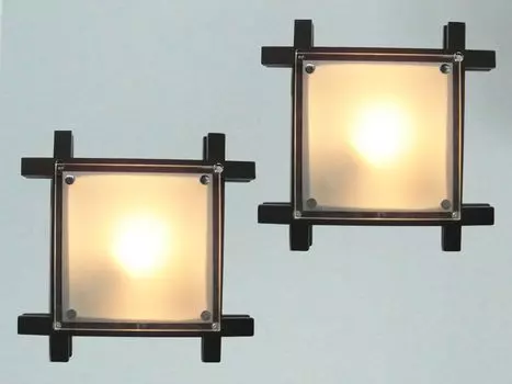 2x потолочный светильник Globo EDISON дерево/стекло, потолочный светильник для гостиной, светильник для гостиной Globo Lighting