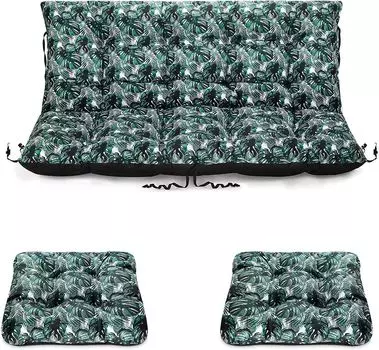 2x шторы на петлях (коричневые), размер: 140х175см. SuperKissen24., темно-зеленый