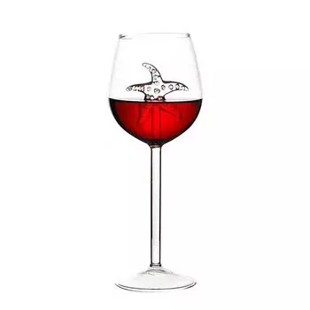 300 мл Морской конек/Морская звезда/Дельфин Бокал для красного вина, кружка, принадлежности для домашнего бара-Морская звезда Hameb, мультиколор