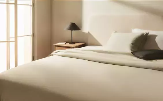 (300 нитей) пододеяльник из хлопкового перкаля Zara Home, бежевый