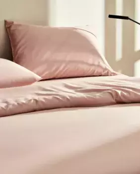 (300 нитей) пододеяльник из сатина Zara Home, терракота