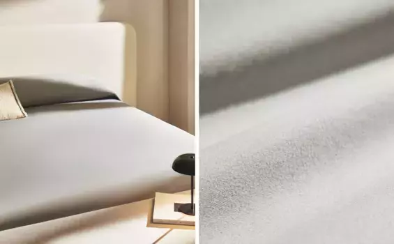 (300 нитей) пододеяльник из сатина Zara Home, серый