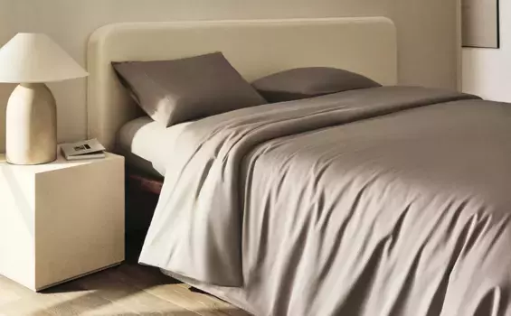 (300 нитей) пододеяльник из сатина Zara Home, бежевый