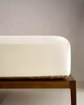 (300 нитей) простынь на подгонке из сатина Zara Home, терракота