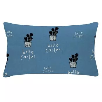 30 см x 50 см наволочка моющаяся многоцелевая полиэстеровая наволочка с принтом кактуса для повседневной жизни-14 Stuttg
