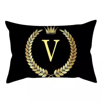 30x50 см Алфавит Корона Подушка Чехол Диван-Кровать Автомобили Украшения-V Stuttg