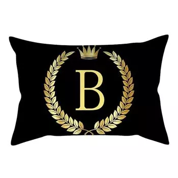 30x50 см Алфавит Корона Подушка Чехол Диван-Кровать Автомобили Украшения-B Stuttg