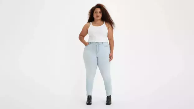 311 моделирующие женские джинсы скинни (большие размеры) Levi's, цвет Slate Scan - Light Wash