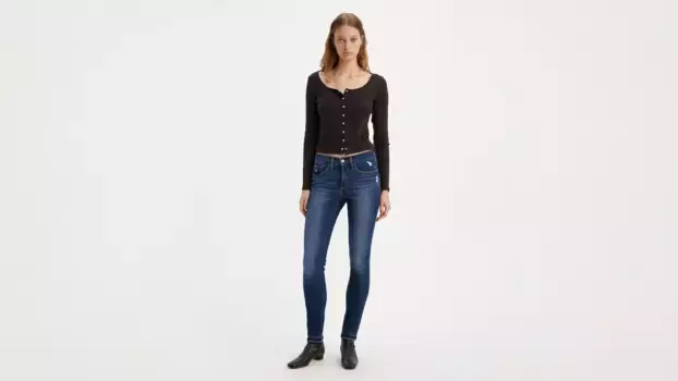 311 моделирующие женские джинсы скинни Levi's, цвет The Best Seller - Dark Wash