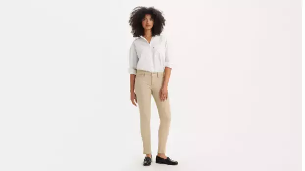 311 моделирующие женские джинсы скинни Levi's, коричневый