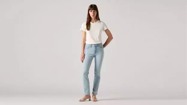 312 Формирующие узкие женские джинсы Levi's, цвет Hold It Down - Light Wash