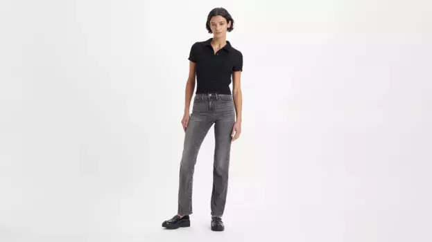 314 моделирующие прямые женские джинсы Levi's, черный