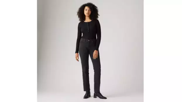 314 моделирующие прямые женские джинсы Levi's, черный