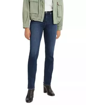 314 Shaping Утягивающие прямые джинсы со средней посадкой Levi's, синий