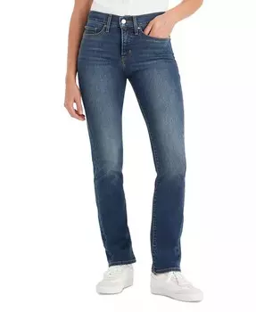 314 Shaping Утягивающие прямые джинсы со средней посадкой Levi's, синий