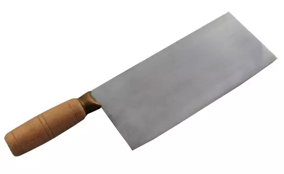[ 31см ] колун с деревянной ручкой Нож из НЕРЖАВЕЮЩЕЙ СТАЛИ для мяса и овощей #50 Yoaxia