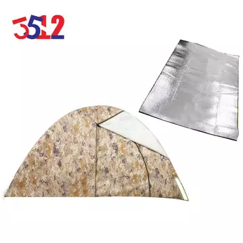 3512 Зимняя и летняя палатка двойного назначения, коврик для кемпинга, комбинация Xinghuang 2*2 м + алюминиевая пленка, влагостойкий коврик 2*2 м