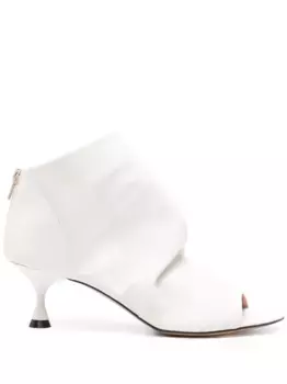 35-миллиметровые кожаные ботильоны Marc Ellis, белый
