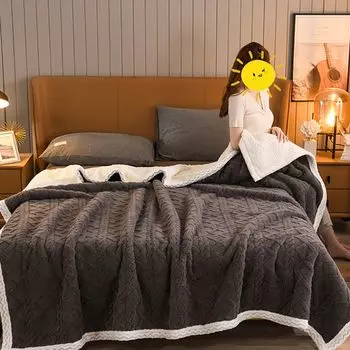 360Домашнее осенне-зимнее утолщенное теплое пуховое одеяло темно-серого цвета 180*200см 360Home, темно-серый