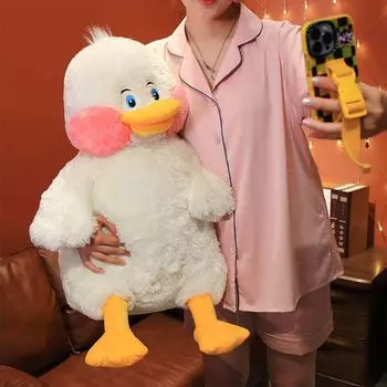 360Домашняя детская игрушечная подушка, маленькая желтая утка, кукла, подушка для сна, белая, 75 см 360Home