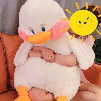 360Домашняя детская игрушечная подушка, маленькая желтая утка, кукла, подушка для сна, белая, 100 см 360Home