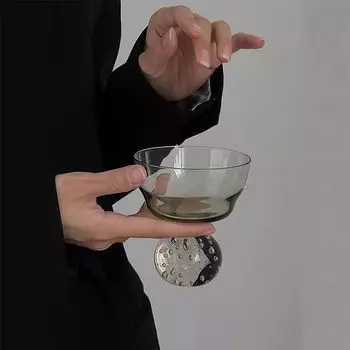 360Home Бокал для коктейля Бокал Маргарита Бокал для вина Стеклянная чашка Большая зеленая, зеленый