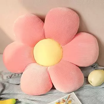 360Home Daisy Daisy Design Flower Мягкая подушка розового цвета 40 см